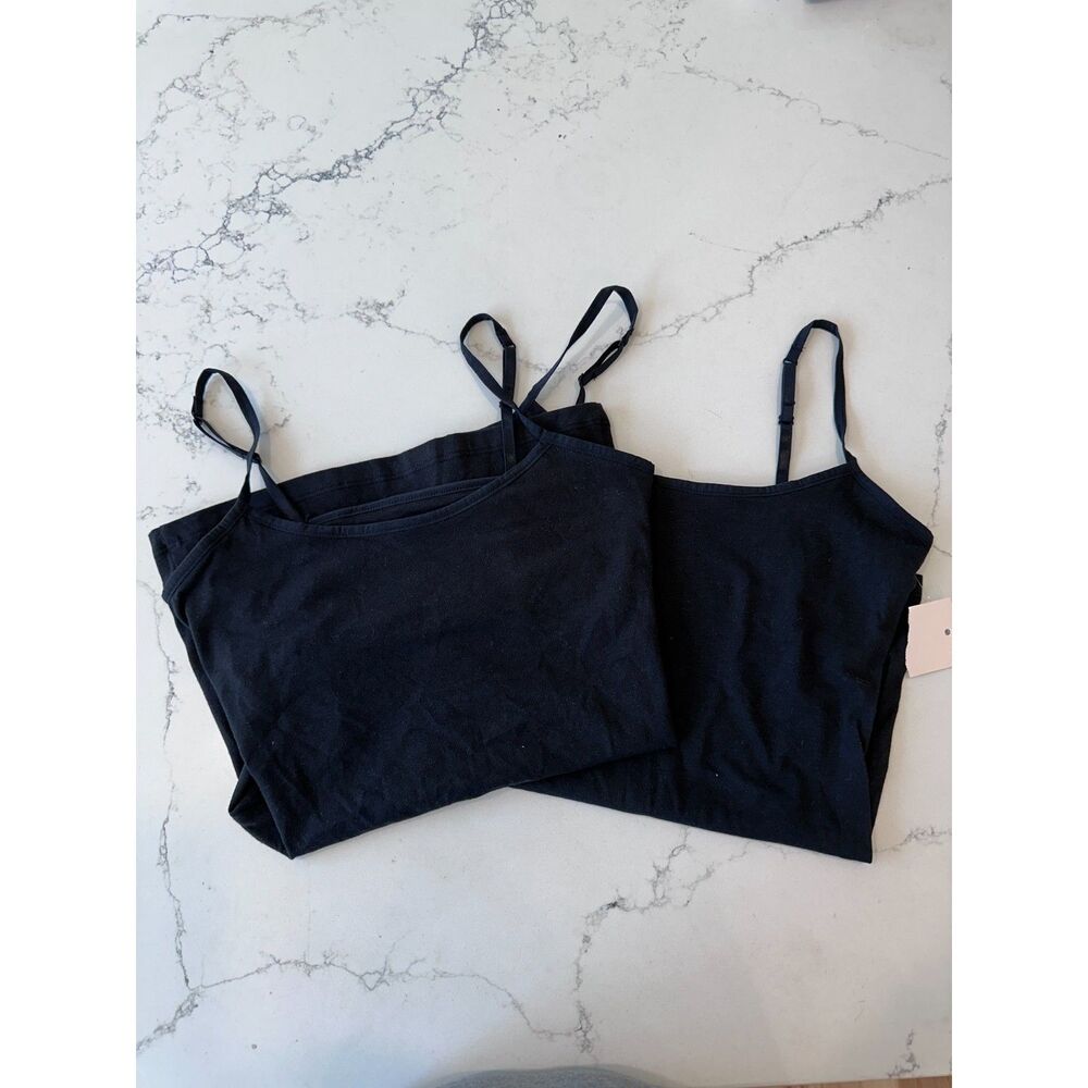 NWT/NWOT Sonoma 2 Pack Black Camisole Tank Top Size XS
